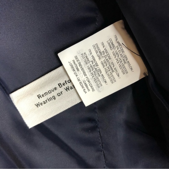 J. Crew Black The Going Out Ruffle Blazer Jacket 00 - Picture 5 of 5